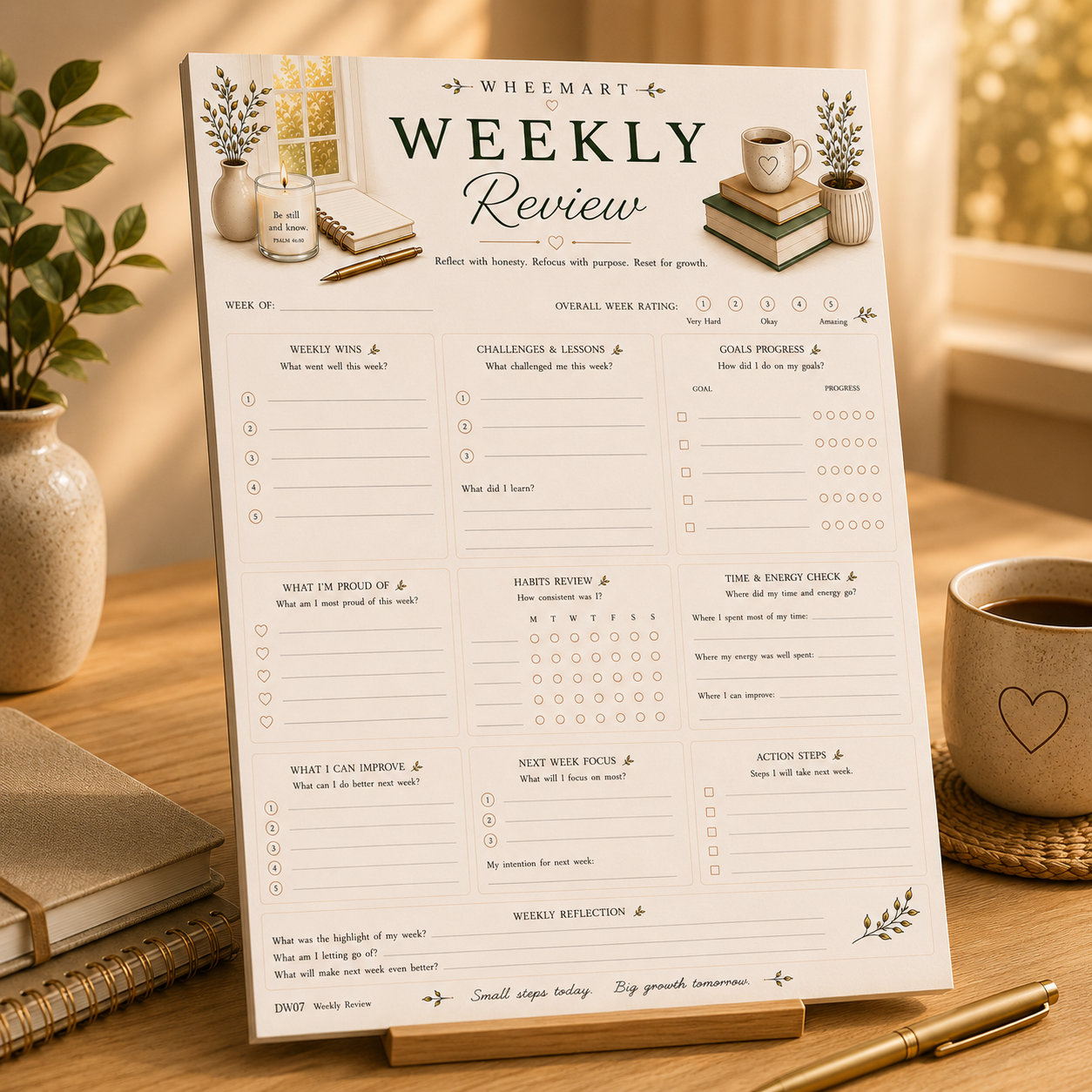 Weekly Review Printable | Reflect & Reset Your Week