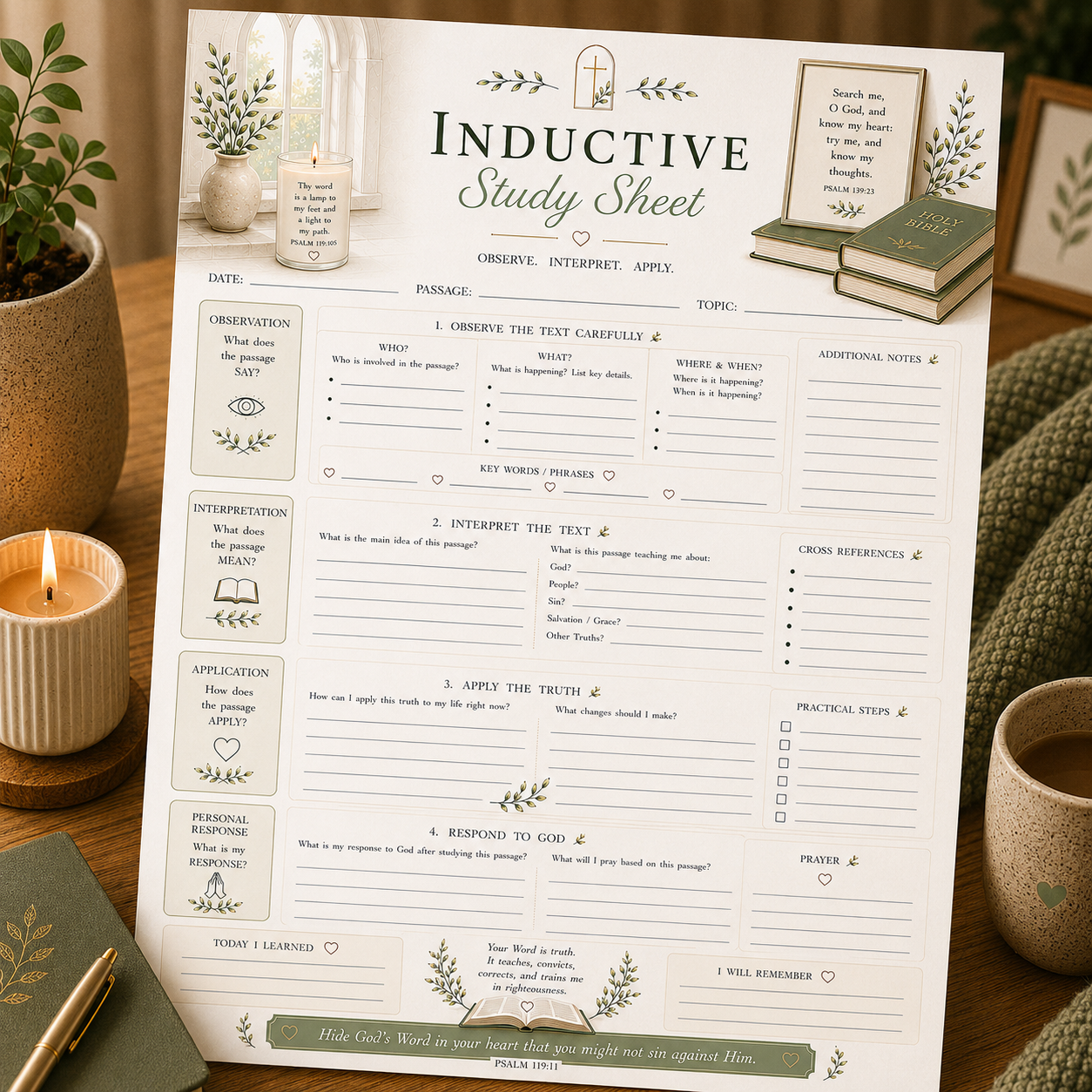 Inductive Study Sheet