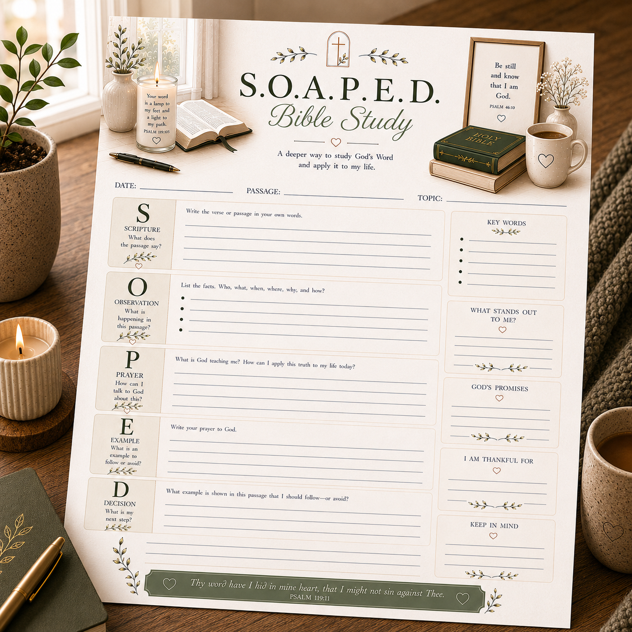 S.O.A.P.E.D. Bible Study