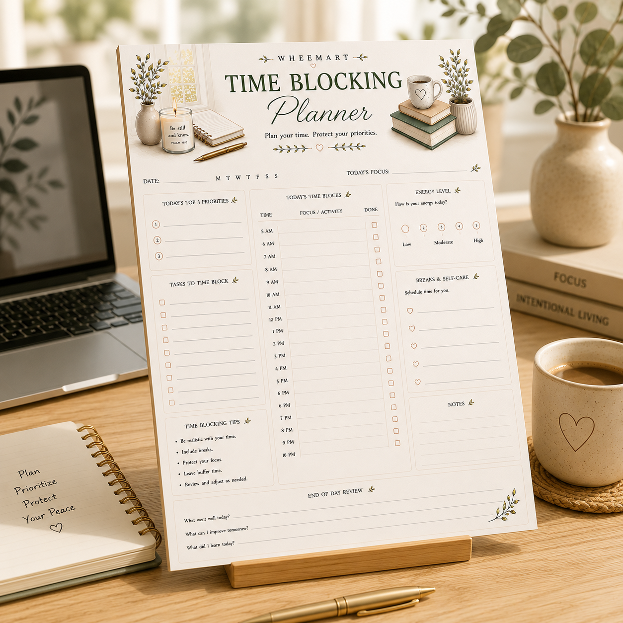 Time Blocking Planner Printable | Protect Your Priorities