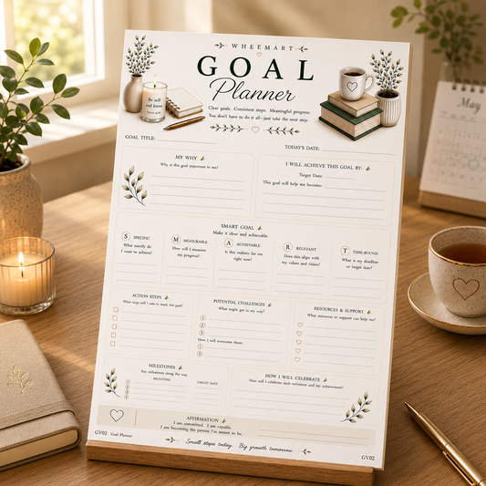 Goal Planner Printable | SMART Goal Setting Page