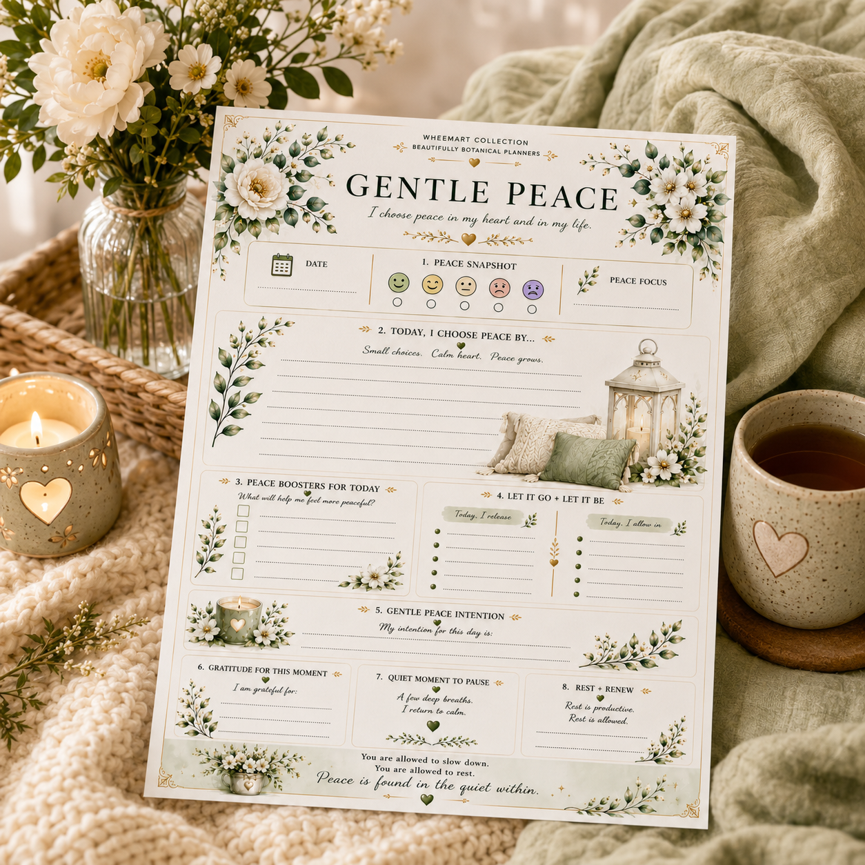 Gentle Peace — Elegant Printable Peace & Calm Living Page