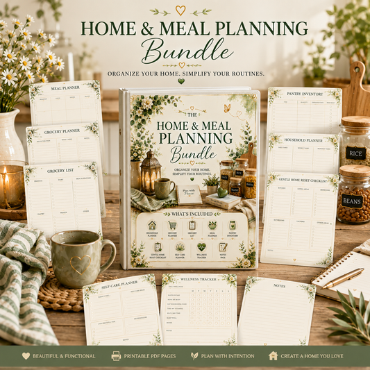 Home & Meal Planning Bundle | Home Organization Collection