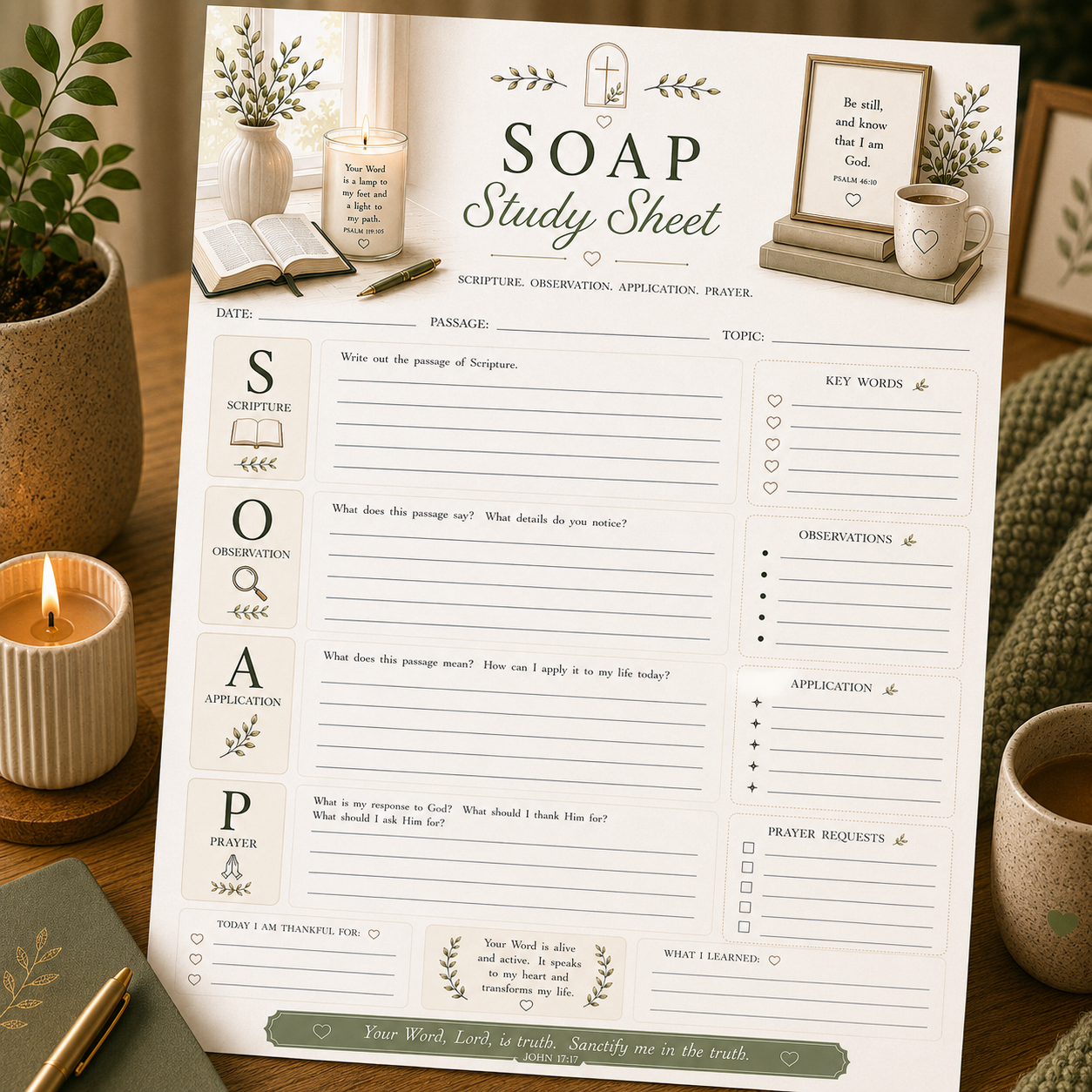 SOAP Study Sheet