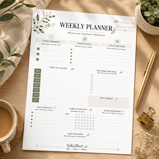 Weekly Planner Printable | Weekly Planning Page